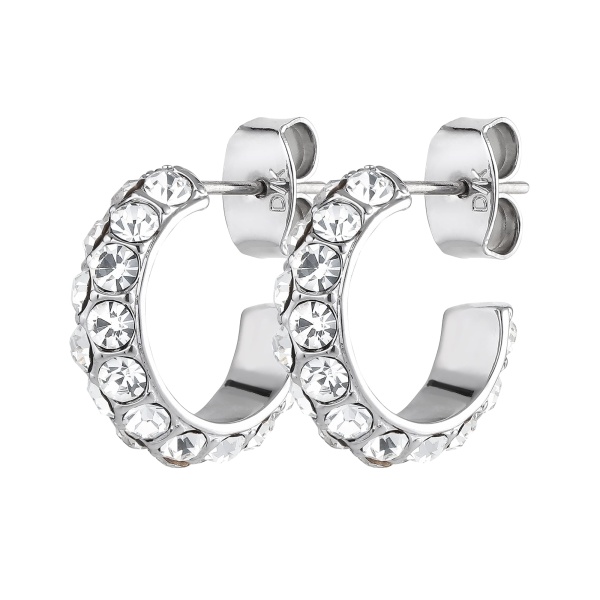 Dyrberg Kern Heidi Silver Earrings - Crystal